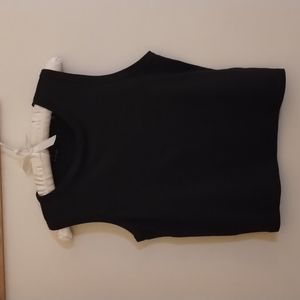 LAYERING BLACK TANK  - Large, Polyester and Spandex, NWOT